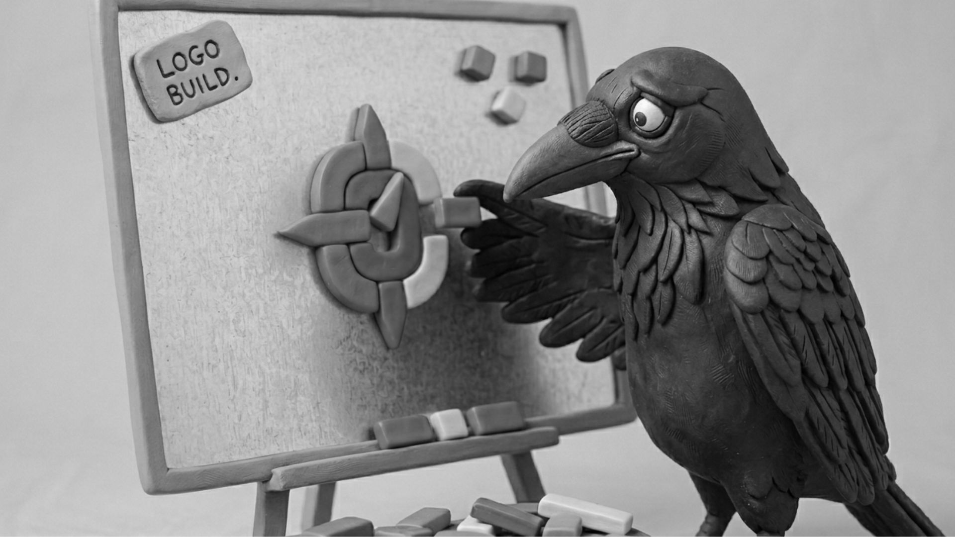 Jake the raven rethinking branding elements and branding and identity while organizing logo blocks